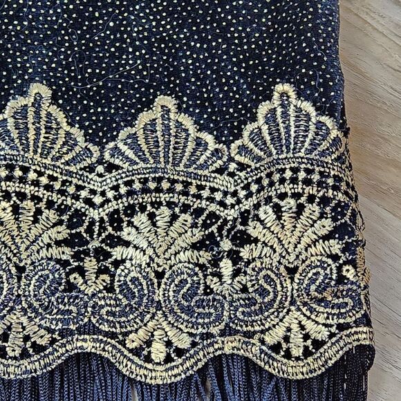 💜Black & Gold Flapper Costume Dress Small - Picture 11 of 16